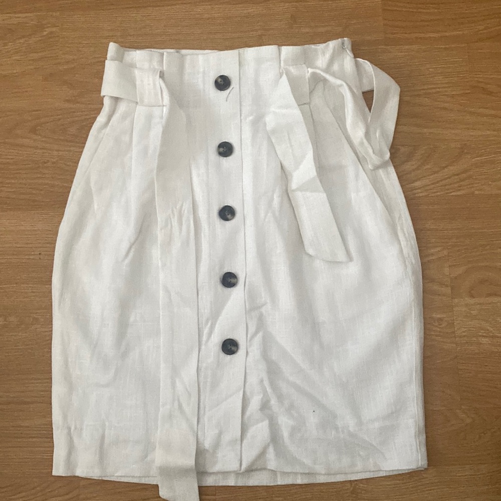 NWT Linen blend skirt